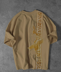 Article **name Bird printed Dropshoulder *Fabric * Fine jrsy