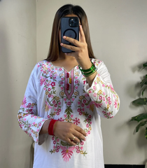 Long Embroidery shirt and flyper 2pc suit