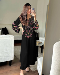 Long Embroidery shirt and flyper 2pc suit