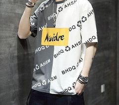 Noider Printed Panel Drop shoulder