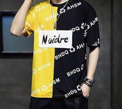 Noider Printed Panel Drop shoulder