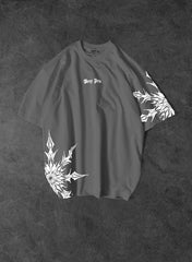 Sharp pain Printed Drop shoulder