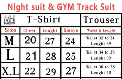 pink double heart printed night suit full sleeve in premium fabric cotton jarsy