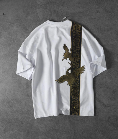 Article **name  Bird printed  Dropshoulder   *Fabric *  Fine jrsy