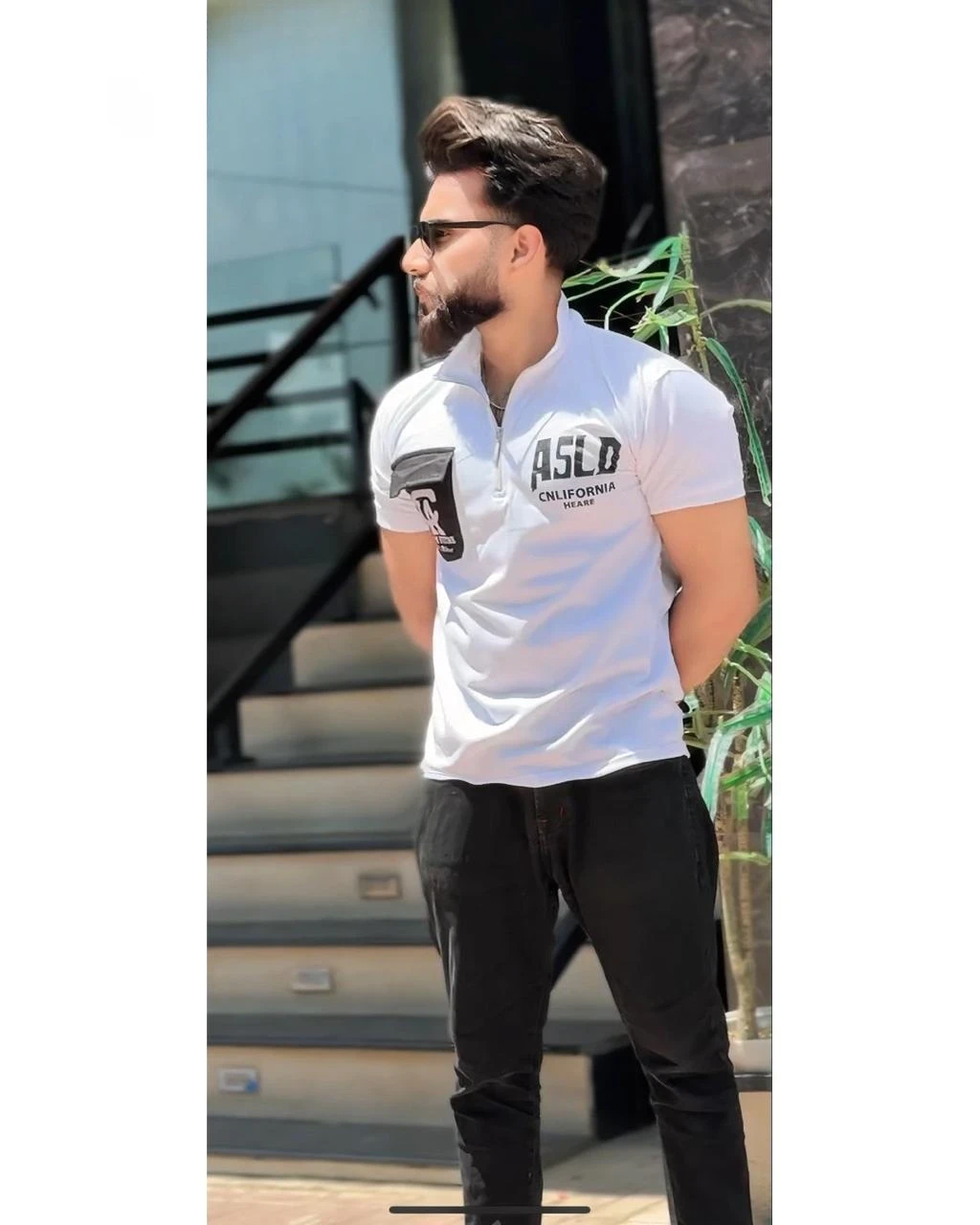 Article **name  Pocket Printed Zipper Polo