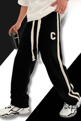 Article **name Side Stripe Embroidery  Baggy Trouser