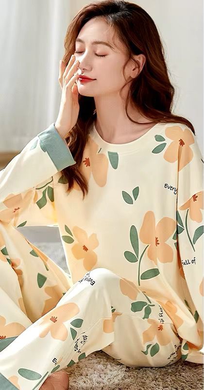 flower printed night suit in premium fabric for girls and woman