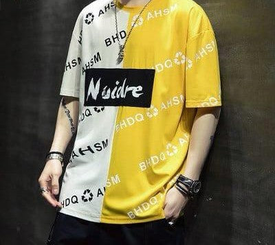Noider Printed Panel Drop shoulder