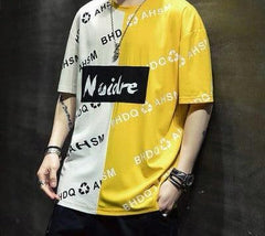 Noider Printed Panel Drop shoulder