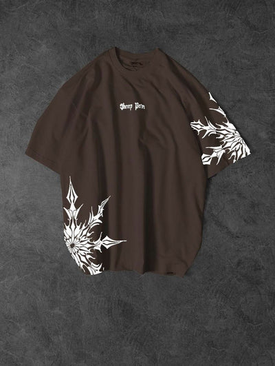 Sharp pain Printed  Drop shoulder