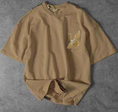 PRINTED DROP SHOULDER TSHIRT