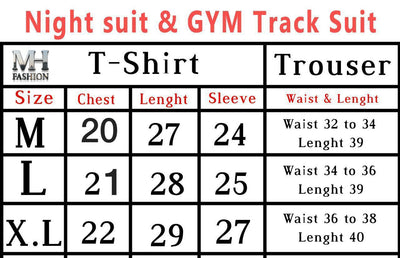 black color nightsuit white heart printed in premium fabric f